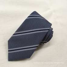 Benutzerdefinierte Schuluniformen Streifen handgemachte Männer Jacquard Seide Krawatte